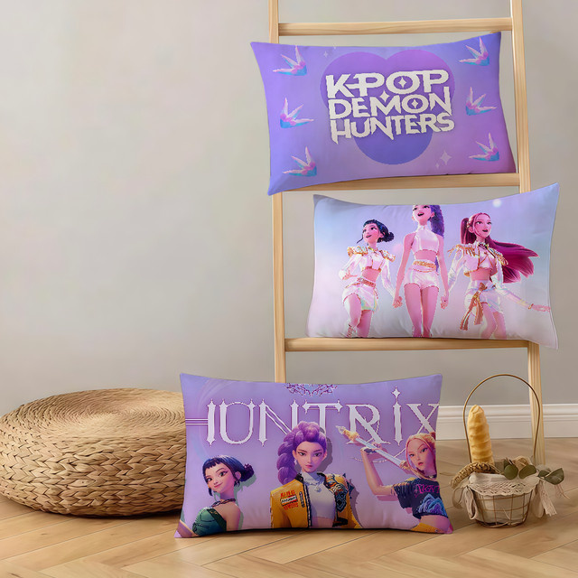 Hasbro K-KPop D-Demon H-Hunters-ES Rechteckiger Kissenbezug mit Grafikdesign - Bild 1