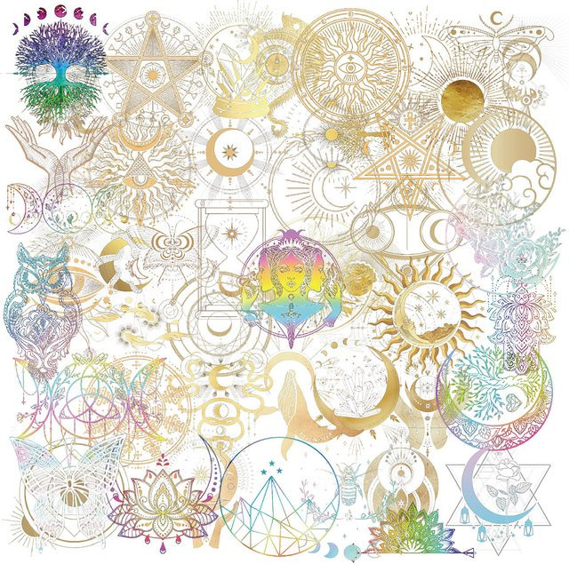 Rspctou Aufkleber, Transparent, Multicolour, 10-teiliges Set - Bild 1