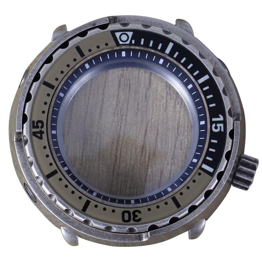 miaozhunke Uhrengehäuse Dive 47mm, C3 Leuchtende Lünette, Saphirglas, für NH35 NH36 Movt, Mod Tuna Canned, Wasserdichtes Uhrenzubehör - Bild 2