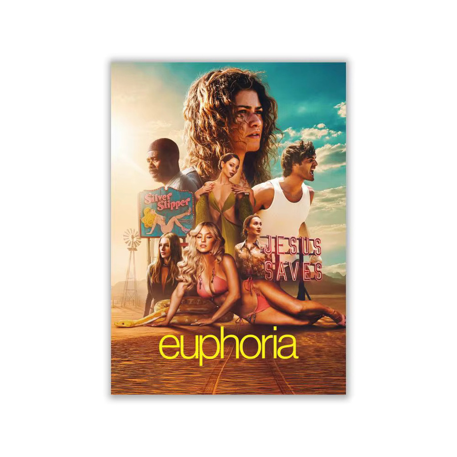 Euphorias Poster-Album-Set modernes Leinwandgemälde als Wandkunstwerk in Weiss und Mehrfarbig B/H: 30,0 x 21,0 cm - Bild 2