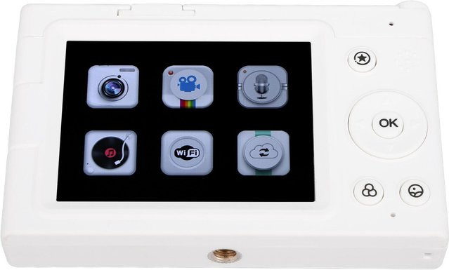 Honor Electronics 4K Digitalkamera in Weiß mit 2,83 Zoll Display, 28x Digitalzoom, Autofokus und Wi-Fi als kompakte Retro-Kamera - Bild 1
