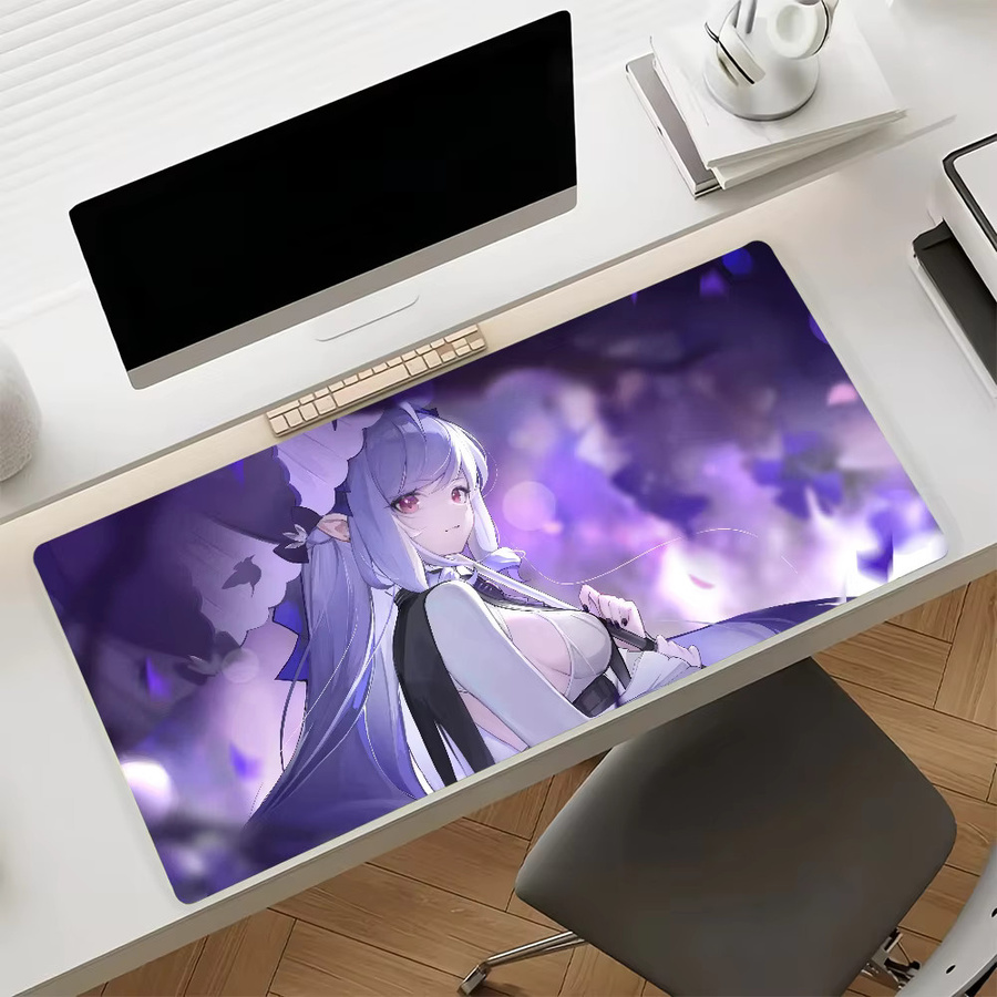 Game ZZZ Vivian Mauspad in Purple, rutschfeste Gamer-Schreibtischunterlage für Laptop und Büro - Bild 6