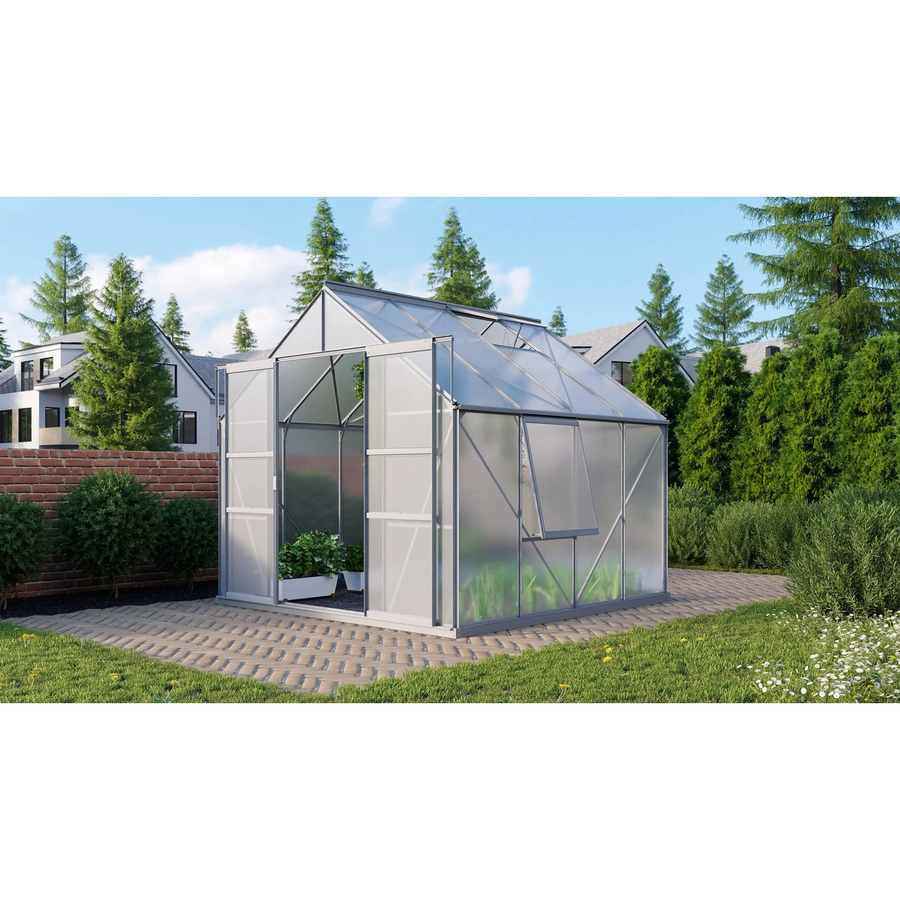 Vitavia Gewächshaus Meridian 2 6700 aus Aluminium mit 4 mm HKP-Verglasung, 6,7 m² - Bild 3