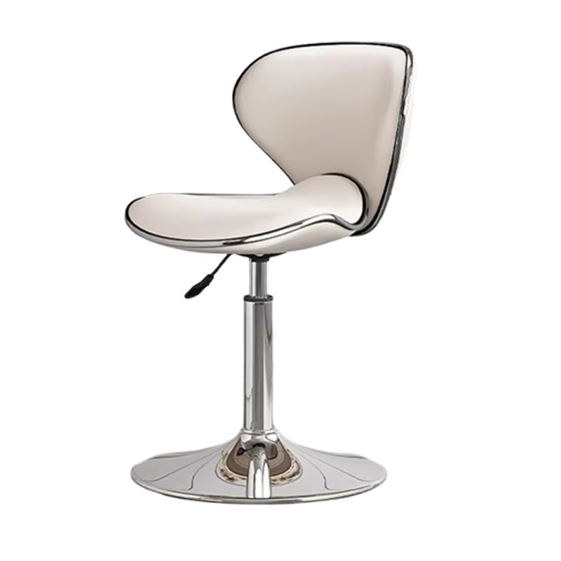 DUTRIEUX Professioneller Barber Barhocker aus Aluminium in Weiß, minimalistisches Design für Friseure - Bild 3
