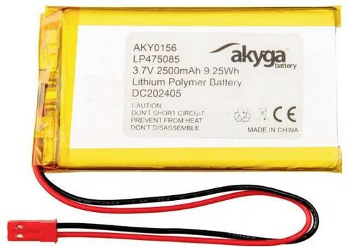 Akyga LP475085 LiPo Spezial-Akku 3,7V mit 2500 mAh in Gelb - Bild 1