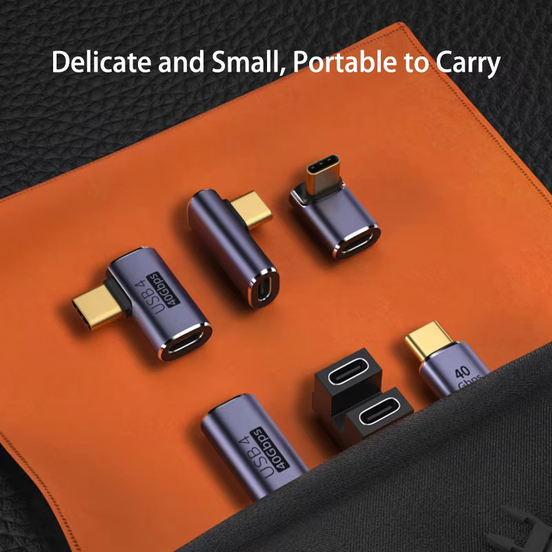 Mrgabwte USB4.0 Adapter USB-C zu USB-C Konverter mit 40Gbps Datentransfer in Grau - Bild 5