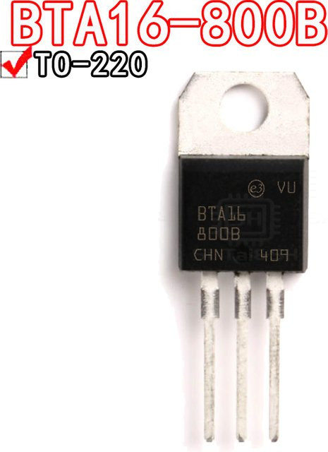 10 Stück BTA16-800B Triac Si Tai&SH Schwarz 16A 800V - Bild 1