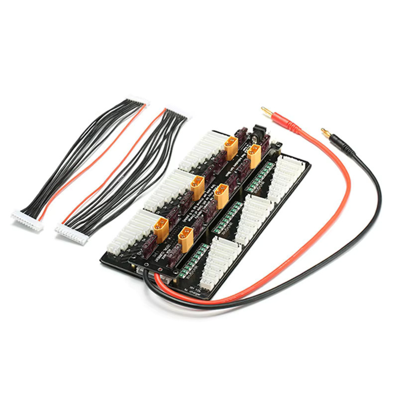 U-Angel-1988 Cellpro pl8 pl6/2 8s Batterie Ladegerät Balance Board in Schwarz für RC Drohnen und FPV zur gleichzeitigen Ladung von 6 Batterien - Bild 2