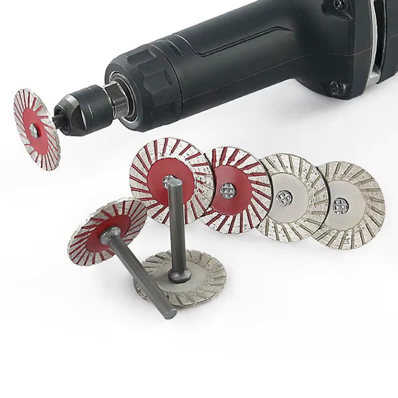 MAXIBIAN Diamant-Sägeblatt für Stein mit 40mm Durchmesser und 6mm Schaft für elektrische Grinder und Trockentrennung - Bild 2