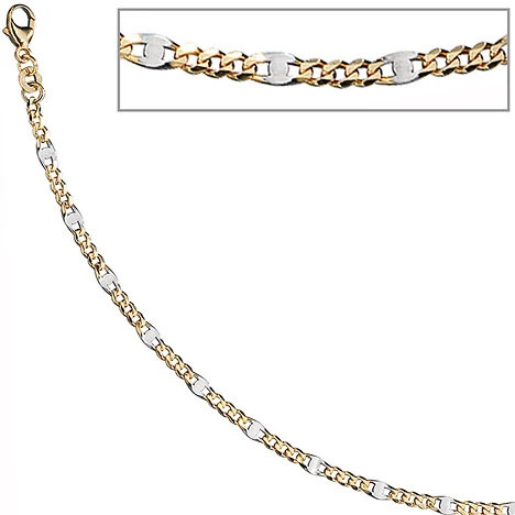 Colfem Steg-Panzerarmband, 333 Gelbgold, 19 cm, Unisex - Bild 1