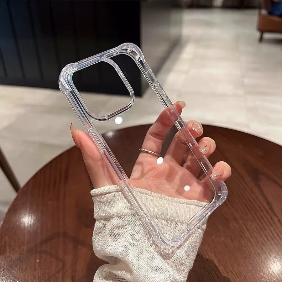 Transparente stoßfeste Acryl-Hülle für Samsung Galaxy S23 A33 A32 A13 A22 S22 A23 A53 A54 A34 mit Silikon-Stoßstangenschutz für die Rückseite - Bild 2