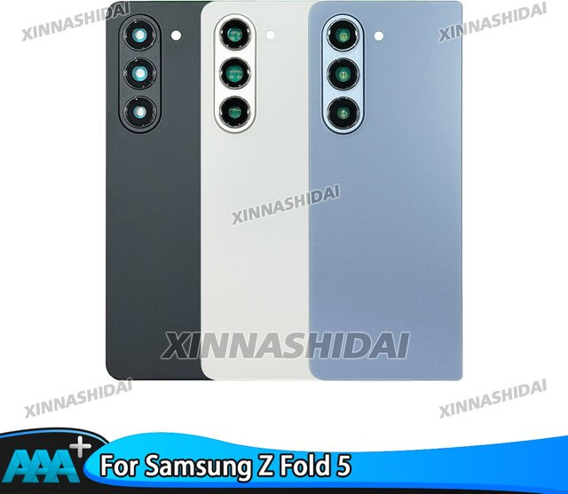 Samsung Z Fold 5 Ersatz-Rückabdeckung für die Batterie in Schwarz - Bild 1