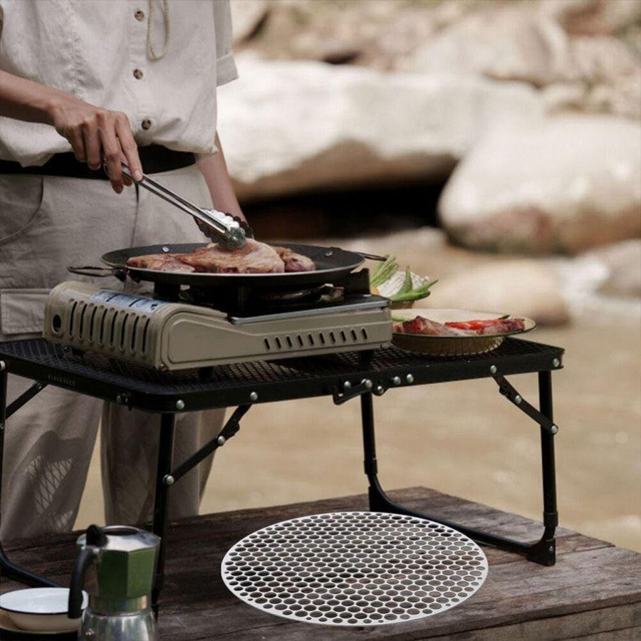 Jianyou BBQ-Gitterrost aus Edelstahl in Silber, 26 cm Durchmesser - Bild 3