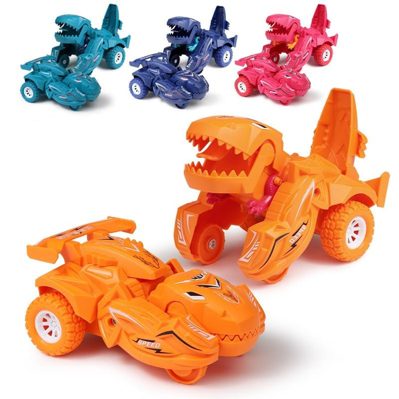 Best Life 888 Dinosaurier-Auto Verformungsauto rot - Bild 5