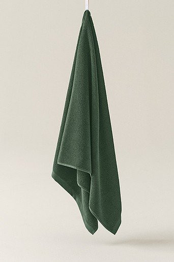 Jotex Duschtuch JOEY aus Baumwolle in Grün, B/H: 70 x 140 cm - Bild 1