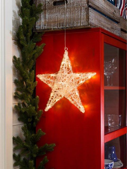 Konstsmide LED-Acryl Stern in Warmweiß mit 24 Dioden zur Weihnachtsdekoration - Bild 1