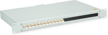 TELEGÄRTNER BASIS eco LWL-Panel mit 12x LC Duplex Kupplungen, beige, OM2 - Bild 1