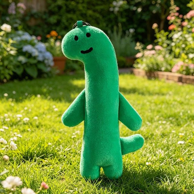 Yiran toy Dinosaurier Plüschtier, Grün, Rosa / Pink - Bild 1