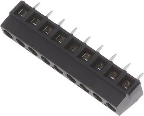 Molex Printklemme 398800309 in Schwarz mit 9 Polen - Bild 1