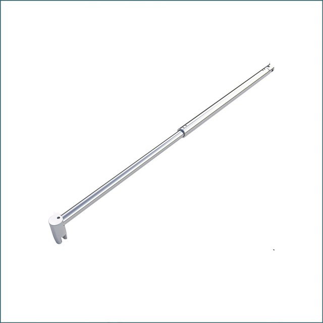 AICA Flexible Stabilisatoren für Duschkabinen und Glaswände in Chrom Glänzend, Breite: 70-120 cm, für 6-10 mm Glasstärke - Bild 1