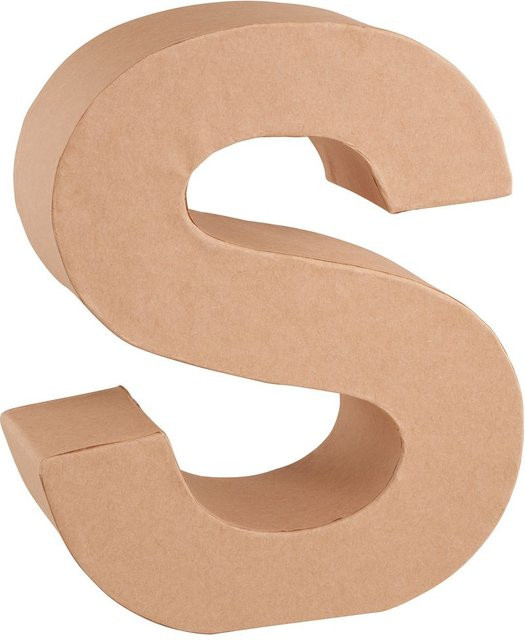 KNORR Papp-Buchstabe S in Braun für Tischdekoration - Bild 1