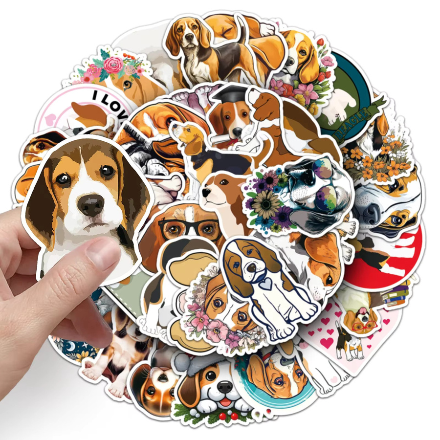 GOGOTU Beagle Hund Graffiti Aufkleber, 50-teiliges Set - Bild 2