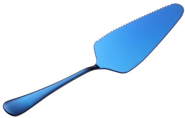 Eason Edelstahl-Kuchenheber mit Titanbeschichtung in Blau, Länge: 22,5 cm - Bild 1