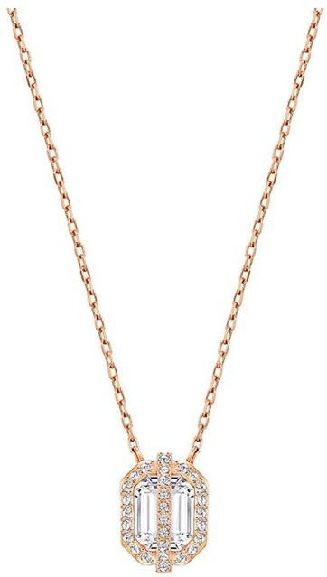 Swarovski Halskette mit Kristall Anhänger, Roségold, Damen - Bild 1