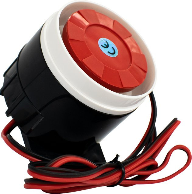 Scimagic-RC Piezoelektrischer Alarm-Sirenenmelder mit 120dB Hochleistungssirene und Autostart für den Diebstahlschutz, 12V kabelgebundenes Alarmsystem - Bild 1