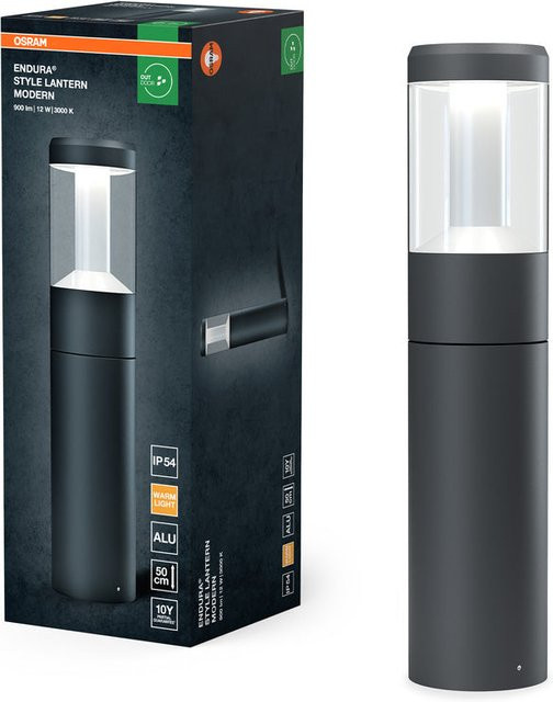Osram Endura Style Lantern Modern LED Außenwandleuchte in Grau, Höhe: 50 cm, 12W, Warmweiß - Bild 2