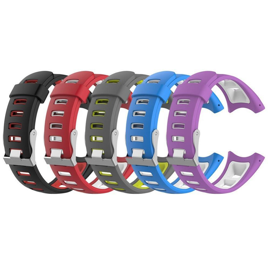 Whantan Uhrenarmband Silikon, weiß/rot, Unisex - Bild 3