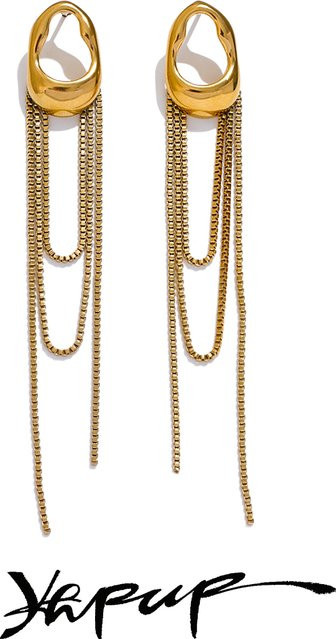 Yhpup Ohrringe, Edelstahl, Gold, Damen - Bild 1