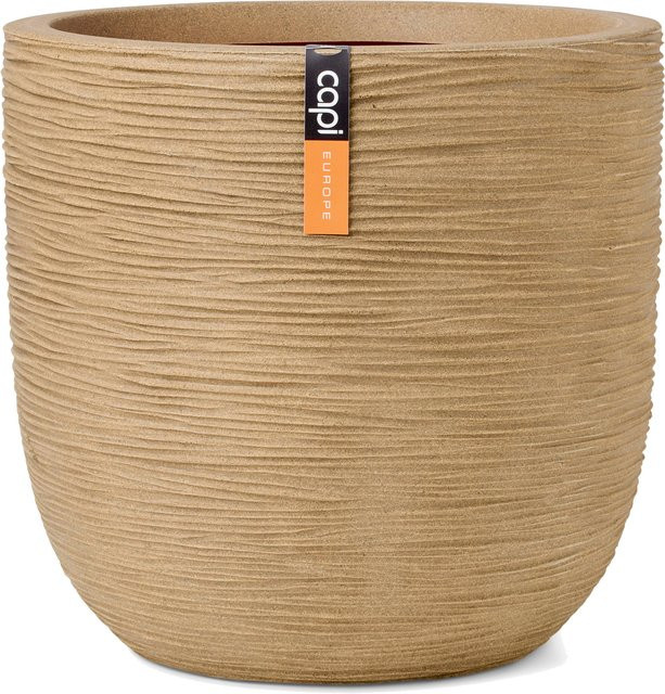 Capi Europe Blumentopf Kugel Rib NL in Beige, B/T/H: 35 x 34 x 34 cm - Bild 1