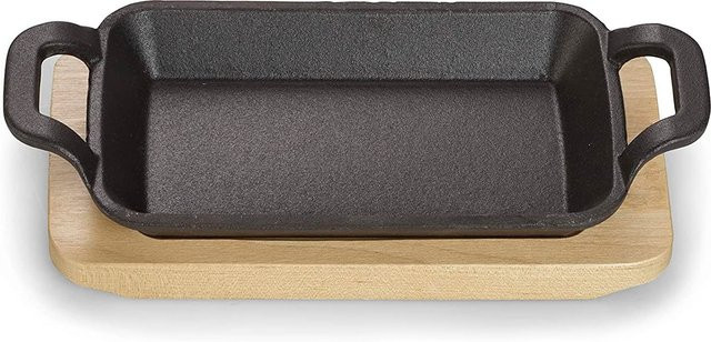 ECHTWERK Servierschale aus Gusseisen in Schwarz B/H/L: 10 x 4 x 20 cm - Bild 4