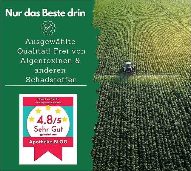 EXVital Grünlippmuschel Kapseln, hochdosiert, 300 Kapseln - Bild 1