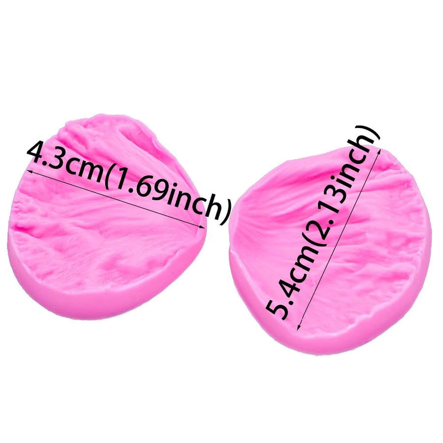 Silikonform mit 3D Pfingstrosen Relief für Fondant, Schokolade und Gum Paste in Pink - Bild 2