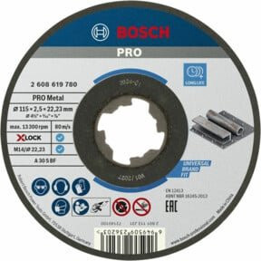 Bosch Trennscheibe für Metall X-Lock, Durchmesser: 115 mm - Bild 1