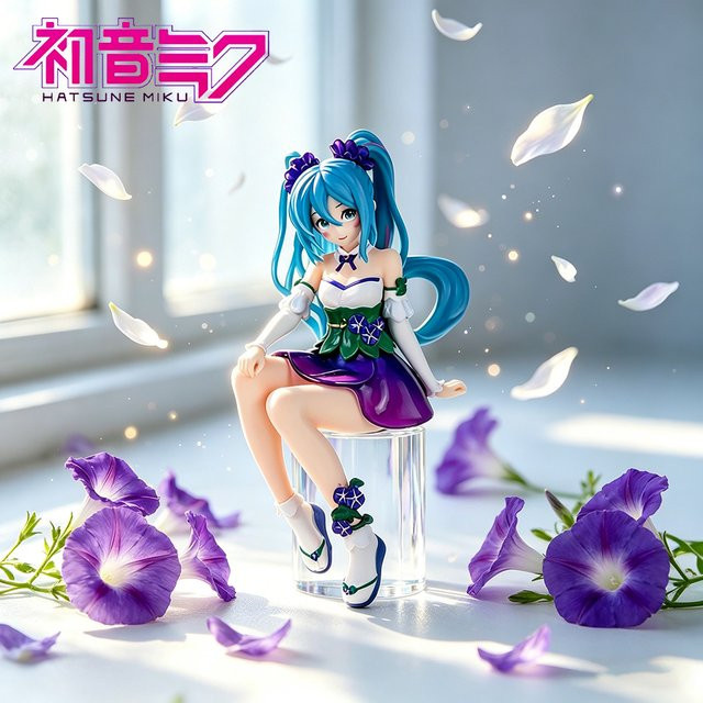 Bandai Hatsune Miku Blumenfee Morning Glory Ver., Actionfigur, 14cm - Bild 1