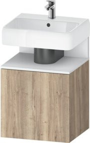 Duravit Waschtischunterschrank Qatego in Weiß mit Eiche Marmor, B/T/H: 49 x 42 x 64,5 cm - Bild 1