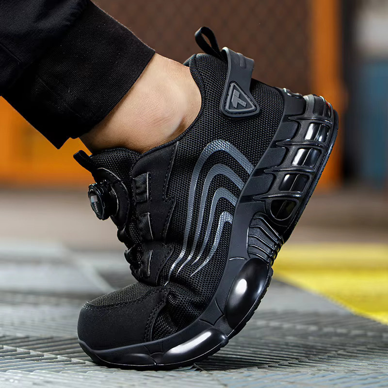 Tulldent Sicherheitsschuhe für Herren als modische Sneaker mit Drehknopf, Farbe: Schwarz - Bild 3