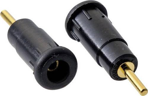 Schnepp BU 2800/SW Sicherheits-Laborbuchse zum Einbau in Schwarz mit Stift-Ø 2mm - Bild 1