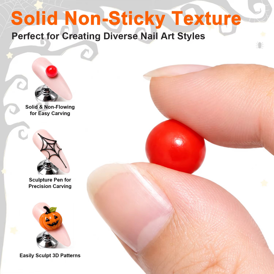 TWOING Soak-Off Skulpturen-Gel-Set, 12 Farben, mit Stift für Nagelkunst - Bild 3