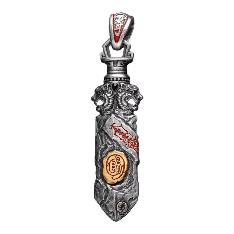 YNO Anhänger, Charakter-Schwert, Gold, Silber, Unisex - Bild 5