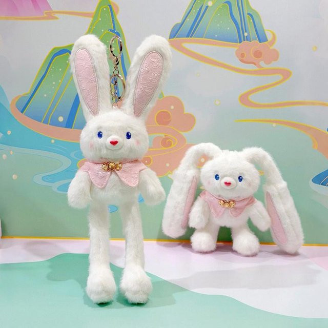 Zieh-Hase Plüsch Schlüsselanhänger, 30cm, ab 14 Jahre - Bild 1