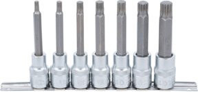 BGS Bit-Einsatz-Satz für XZN M5 - M14, 7-teilig, Antrieb Innenvierkant 12,5 mm (1/2 Zoll), Farbe Silber - Bild 1