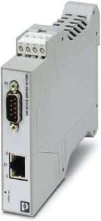 Phoenix Contact Schnittstellen-Wandler MODBUS TCP/ASCII 1E/1DB9 Ethernet/LAN grau - Bild 1