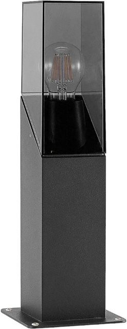 Lucande Außenleuchte Fiola Modern Schwarz aus Aluminium, 1-flammig E27, IP54, Höhe: 23 cm, Breite: 13 cm, Tiefe: 13 cm - Bild 1