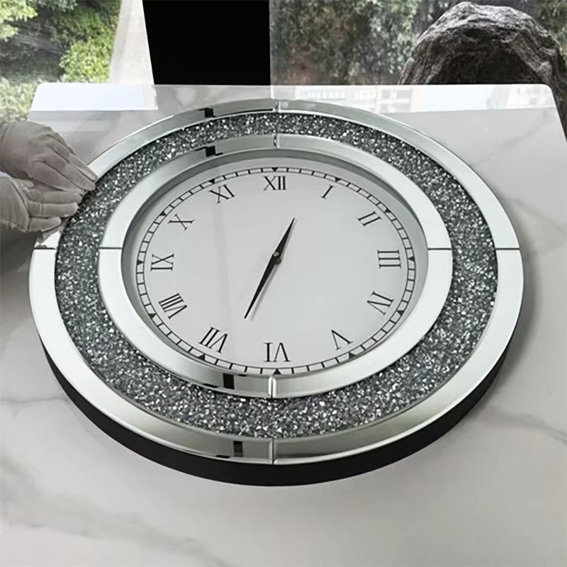 FYWC Wanduhr im europäischen Stil mit Glas und rundem Design - Bild 3