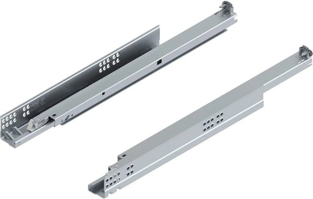 Blum Unterbodenführung Tandem Blumotion plus 560H mit Soft-Close, Farbe: Silber, Länge: 520 mm - Bild 1
