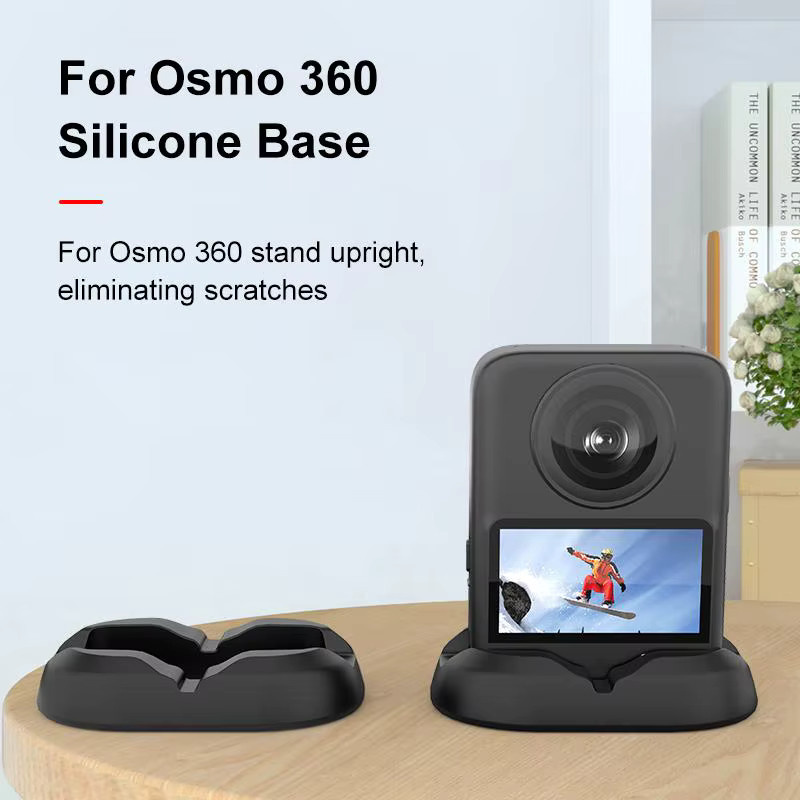 PULUZ Desktop-Silikon-Basisständer für DJI Osmo 360 in Schwarz - Bild 2